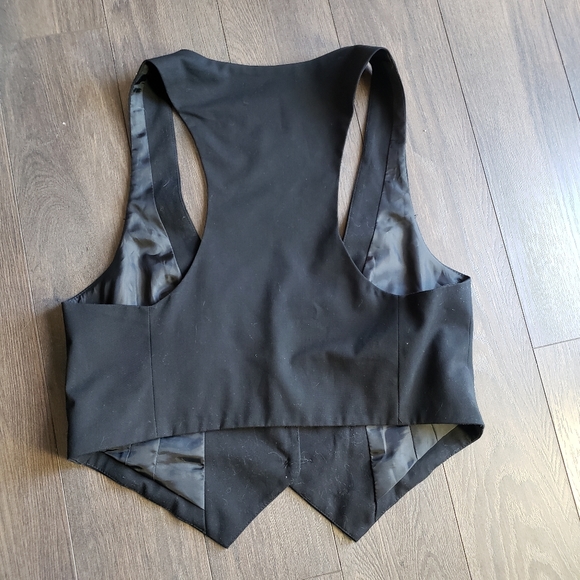 Massimo 3-Button Black Vest Size M - Picture 5 of 6